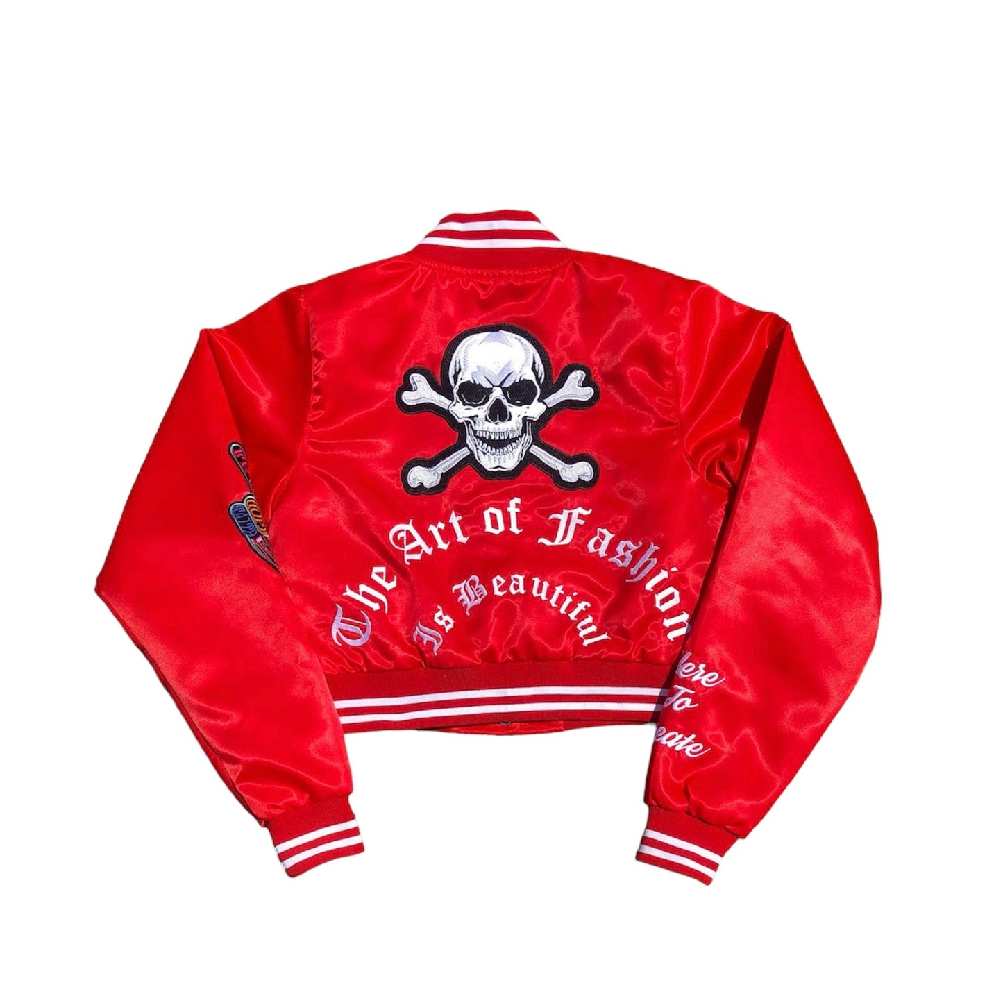 Satin Bomber ( Cropped )