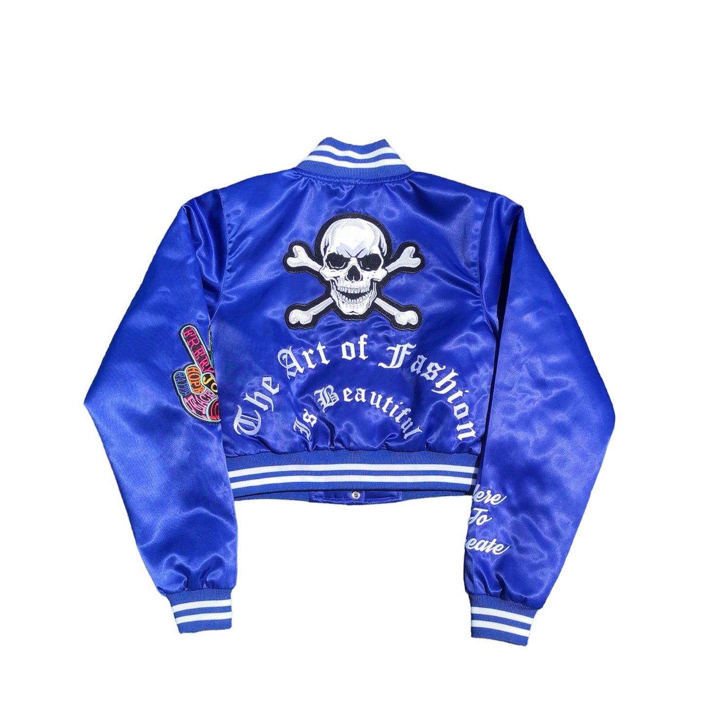 Satin Bomber ( Cropped )