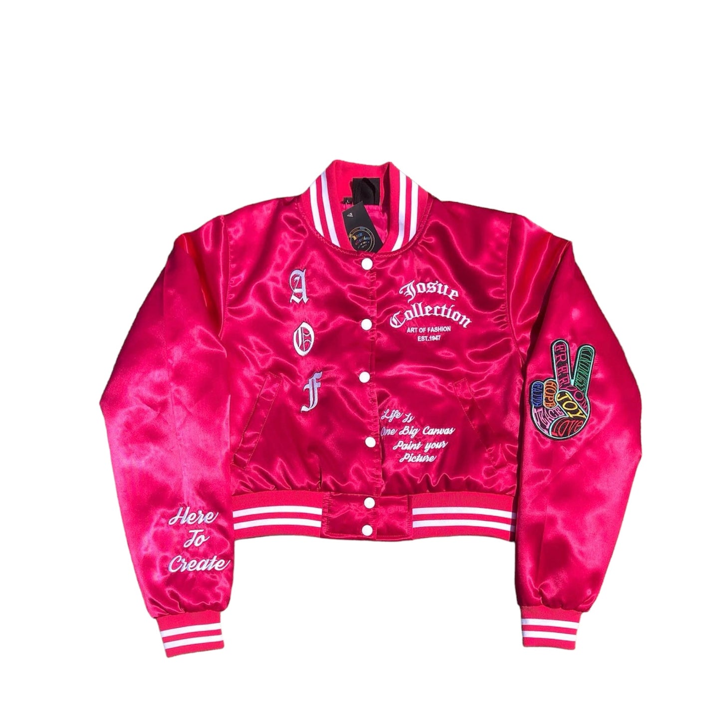 Satin Bomber ( Cropped )