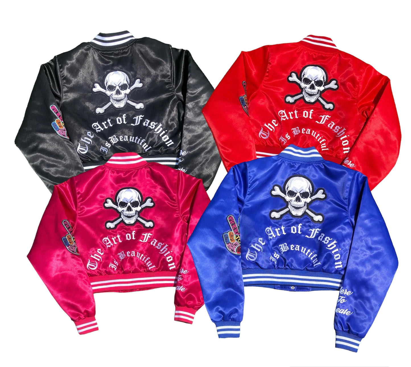 Satin Bomber ( Cropped )