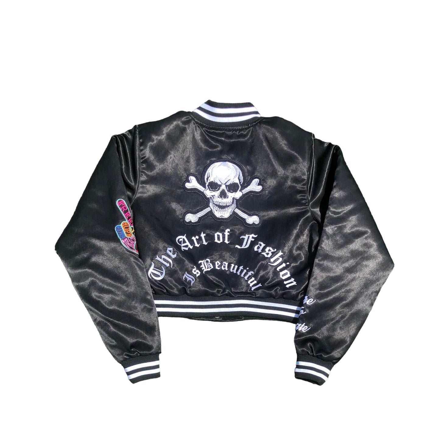 Satin Bomber ( Cropped )