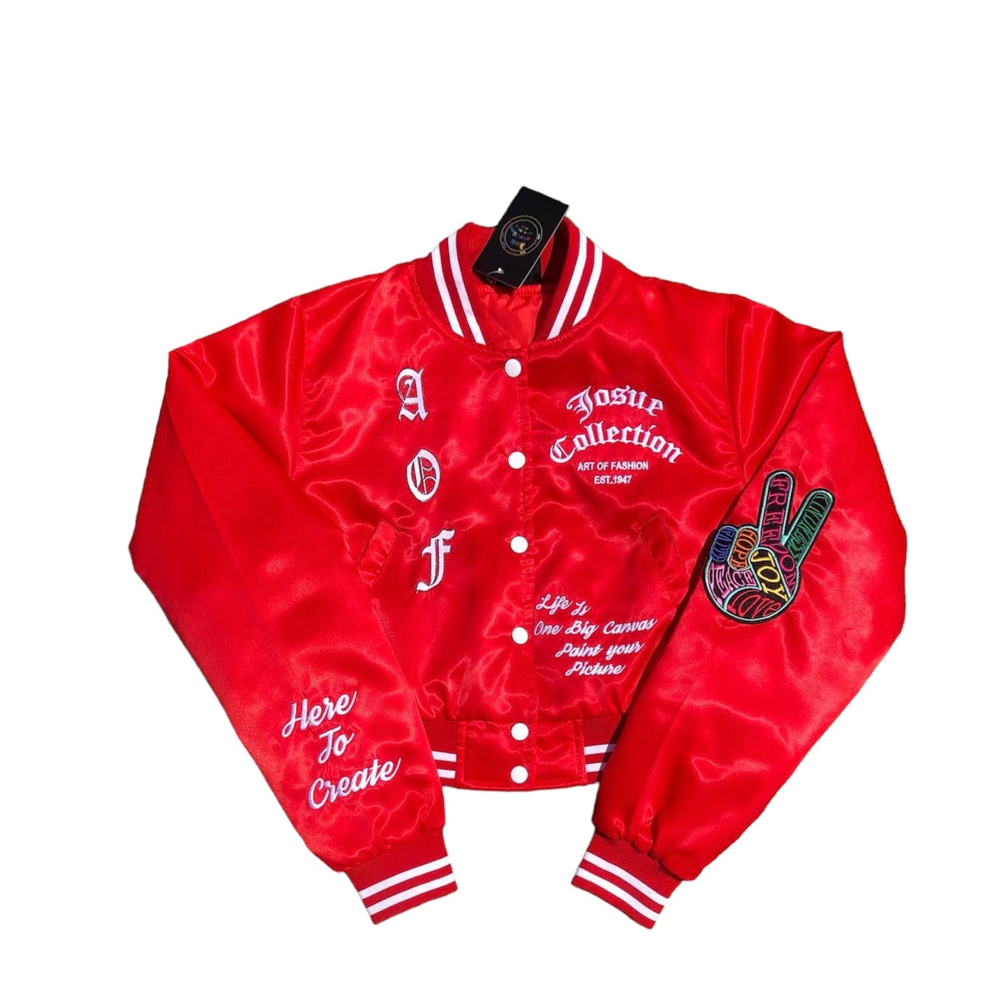 Satin Bomber ( Cropped )